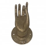 BRONZE HAND WALL DECO GOLD COLORED
